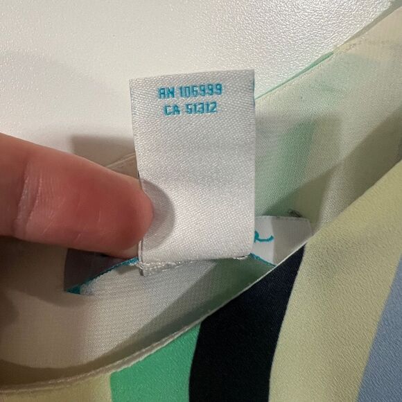 Anthropologie Abstract Spaghetti Strap Maxi Dress Size Medium - Picture 5 of 10